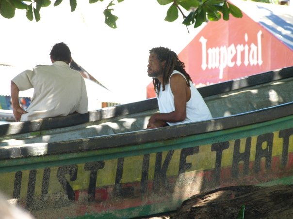 Relaxing in the sun at Puerto Viejo, Costa Rica. Photograph: Matthew Barker 2008