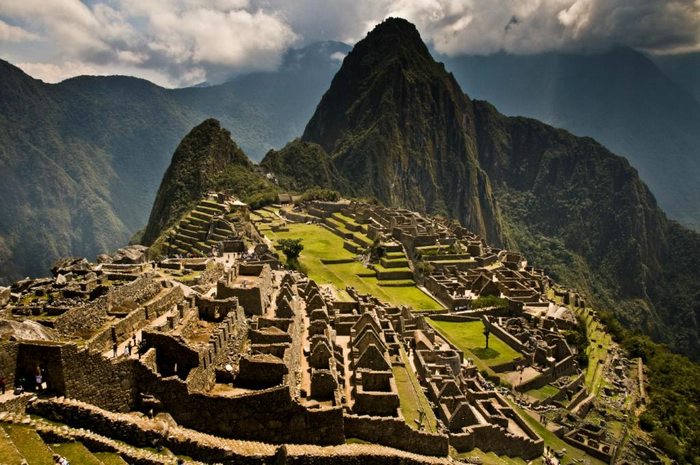 The famous sweeping vista over Machu Picchu
