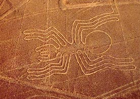 A flight over the mysterious Nazca Lines, Peru