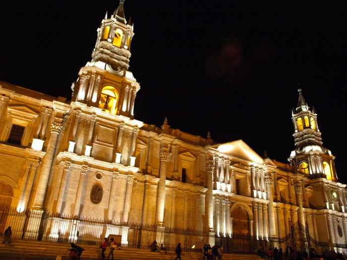 Plaza de Armas, Arequipa, Peru. Photograph: Matthew Barker 2009