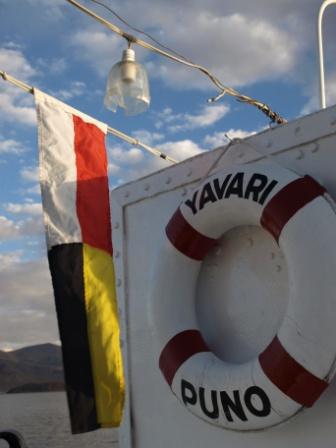 Puno's Yavari steamship, Peru. Photograph: Matthew Barker 2009