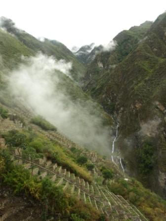 Choquequirao on one of the new Peru trekking adventure routes in Vilcabamba. Photograph, Matthew Barker 2009