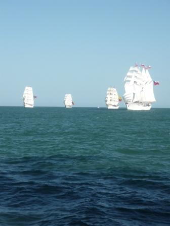 Ships on the ocean. Courtesy of Patricio Santiago.